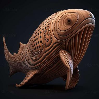 3D model Enjijus megacephalus (STL)